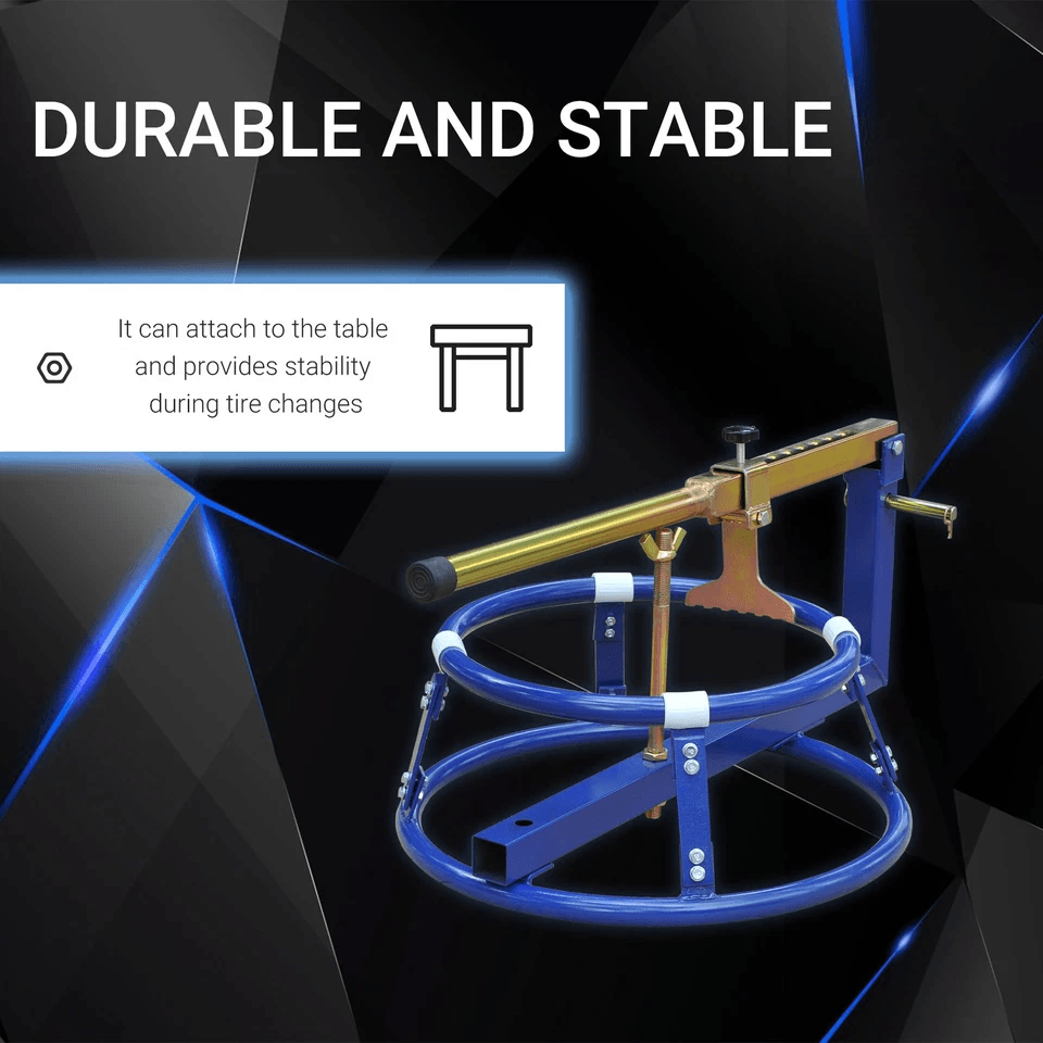 Diameter Portable Motorcycle Tire Changing Stand With Adjustable Height HeavyDuty Motorbike Wheel C 3