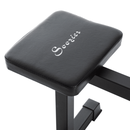 Soozier Seated Calf Raise Machine Heavy Duty Home Gym Strength Training Equipment For Lower Leg Mus 5
