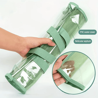 Portable Waterproof File Organizer  Large Capacity Transparent Expanding Document Folder 1