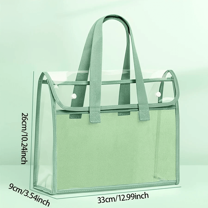 Portable Waterproof File Organizer – Large Capacity Transparent Expanding Document Folder