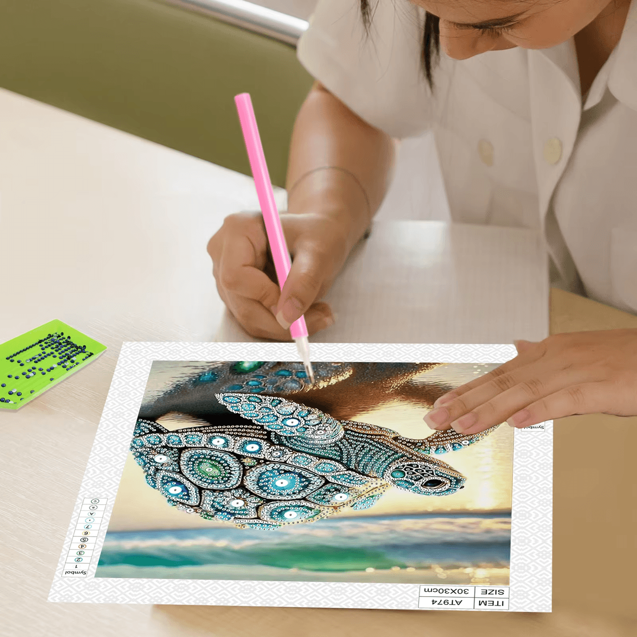 Gemstone Turtle Diamond Art Kit  Special Shape Painting For Adults And Beginners 4