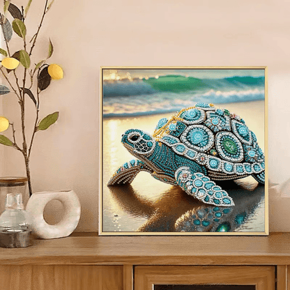 Gemstone Turtle Diamond Art Kit  Special Shape Painting For Adults And Beginners 5