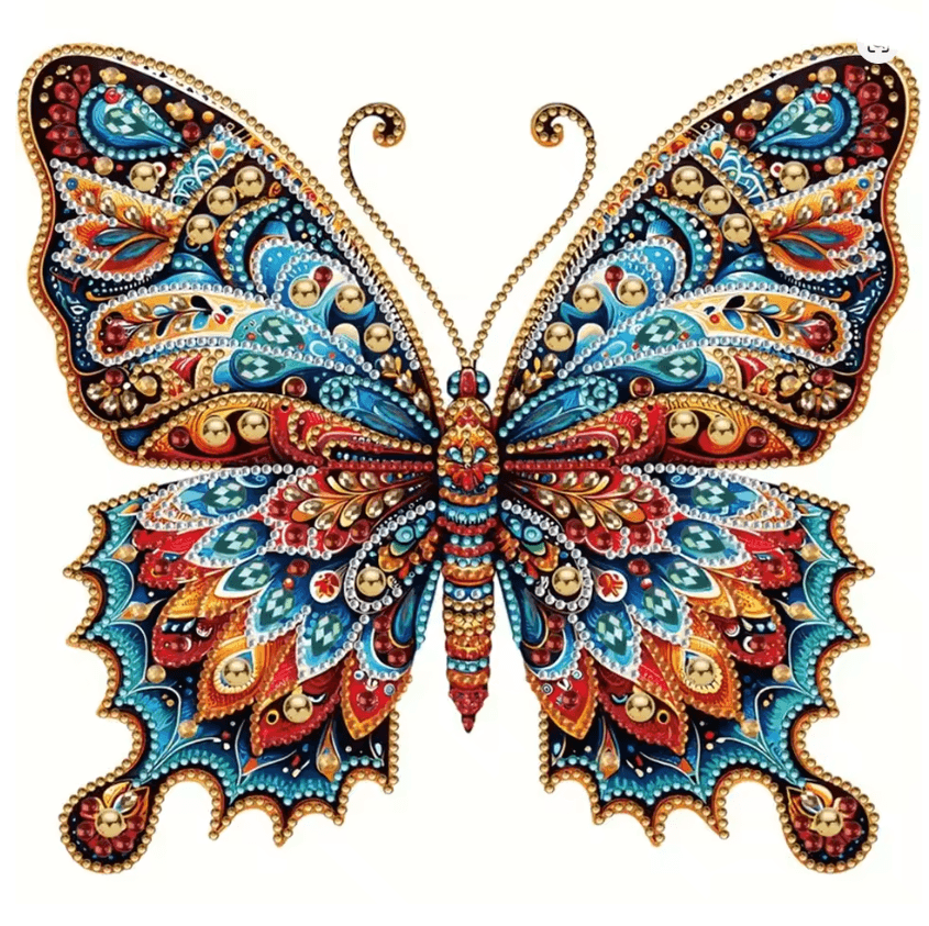 Animal Diamond Painting Kit  DIY Partial Drill Butterfly Rabbit And Cat Art For Adults And Kids 2