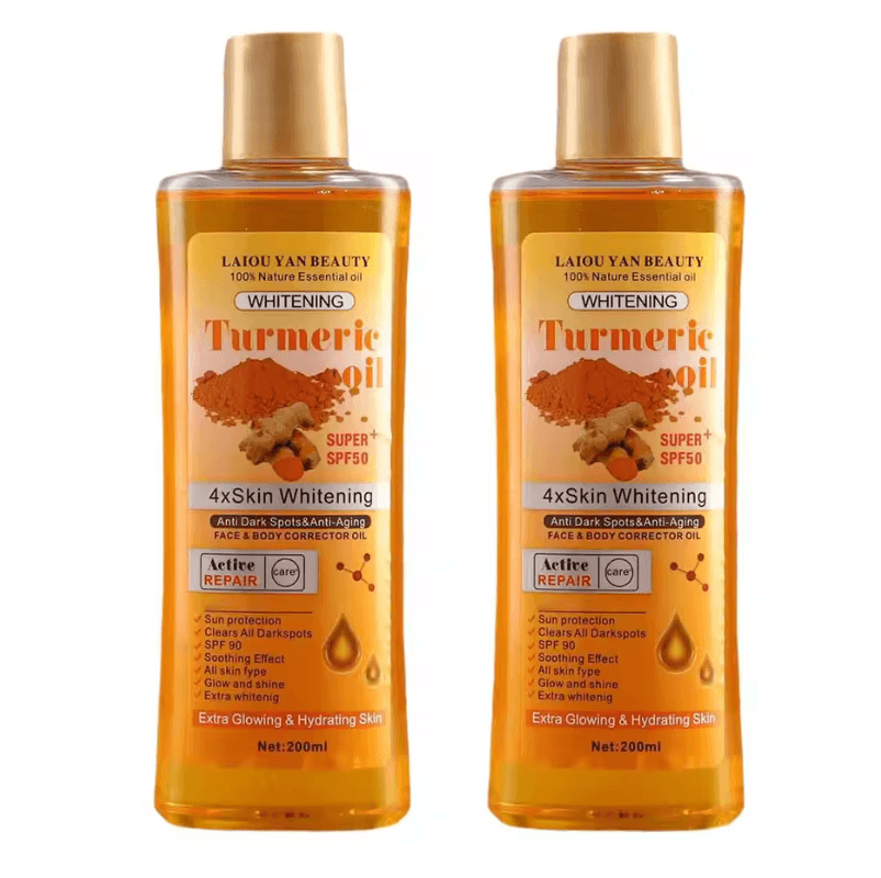 Turmeric Essential Oil Massage & Skincare Blend – Brightening Body and Face Oil for Radiance and Renewal