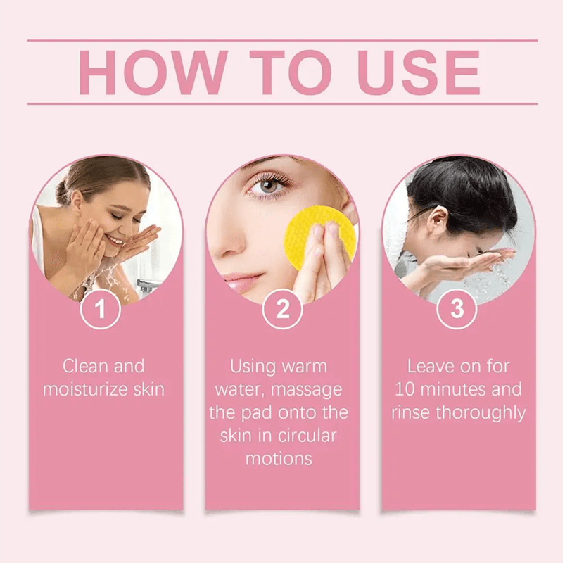 Turmeric Kojic Acid Cleansing Pads  Exfoliating Facial Wipes For Bright Clear Skin 4