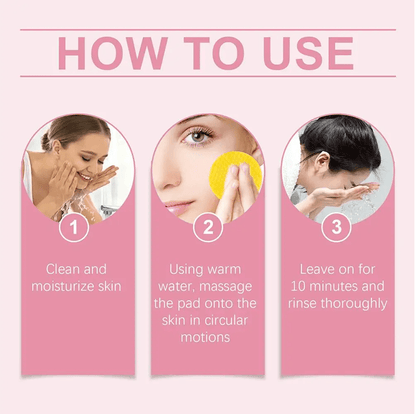 Turmeric Kojic Acid Cleansing Pads  Exfoliating Facial Wipes For Bright Clear Skin 4