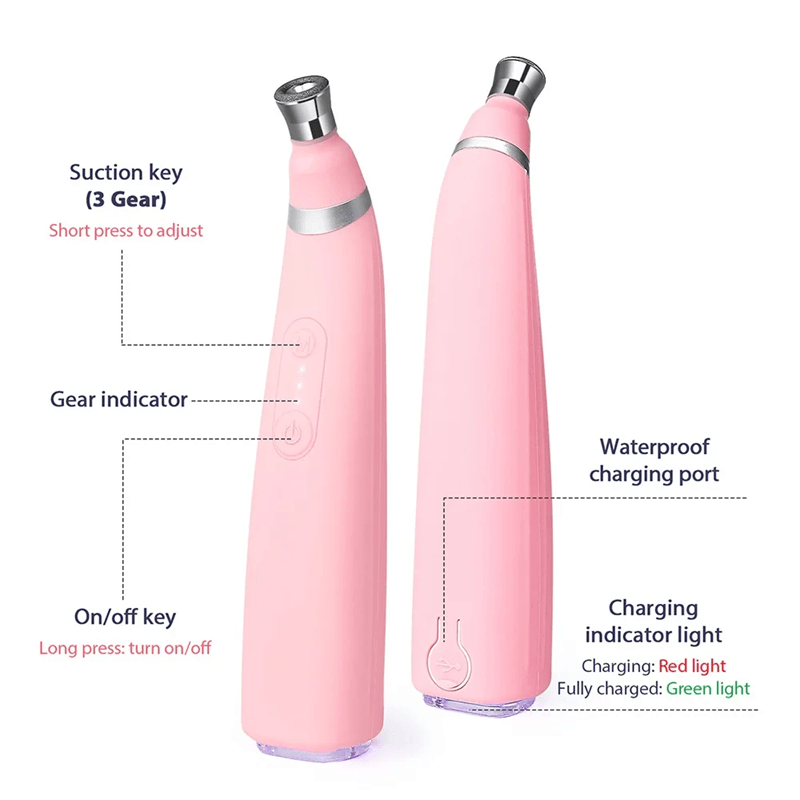 Portable Diamond Microdermabrasion Device  Exfoliating Vacuum Blackhead Remover For Deep Facial Cle 2