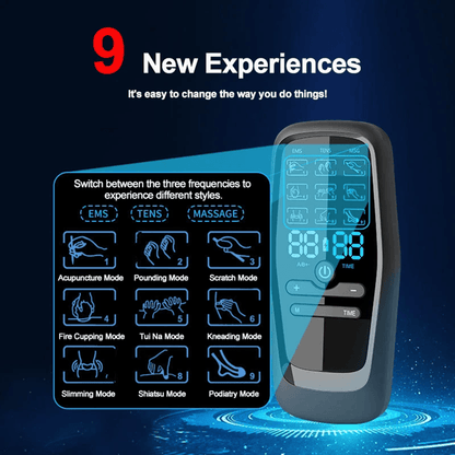 TENS And EMS Muscle Stimulator  Digital Therapy Massager For Pain Relief Recovery And Slimming Supp 1