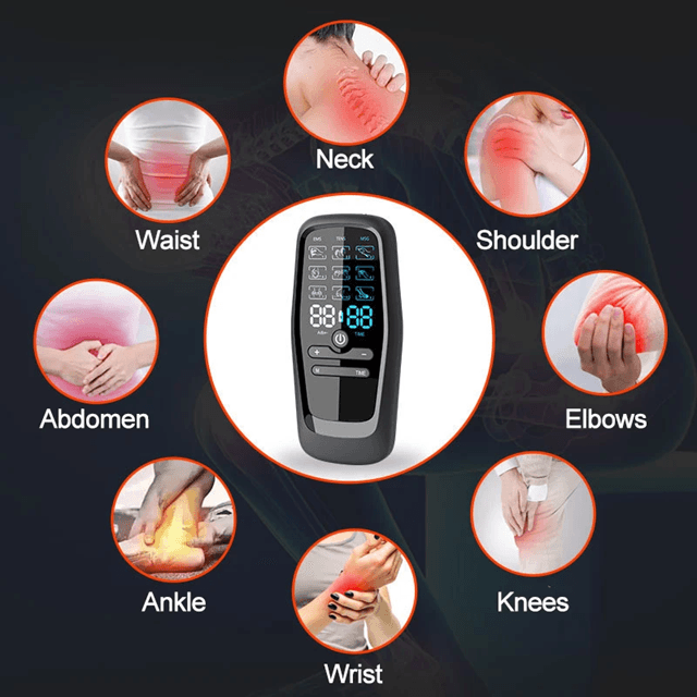 TENS And EMS Muscle Stimulator  Digital Therapy Massager For Pain Relief Recovery And Slimming Supp 2