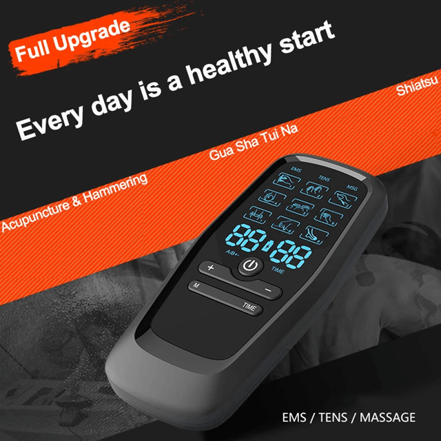 TENS And EMS Muscle Stimulator  Digital Therapy Massager For Pain Relief Recovery And Slimming Supp 3