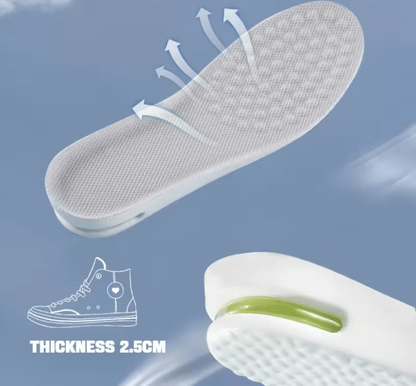 Height Boost Shock Absorbing Insoles  Plantar Fasciitis  Foot Comfort Shoe Lifts 4