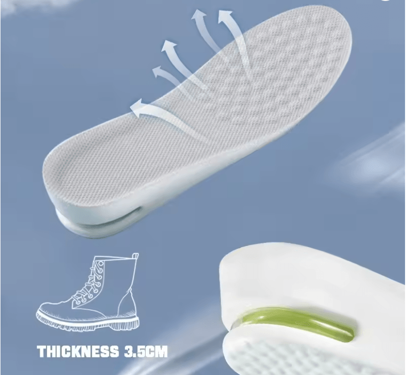 Height Boost Shock Absorbing Insoles  Plantar Fasciitis  Foot Comfort Shoe Lifts 5