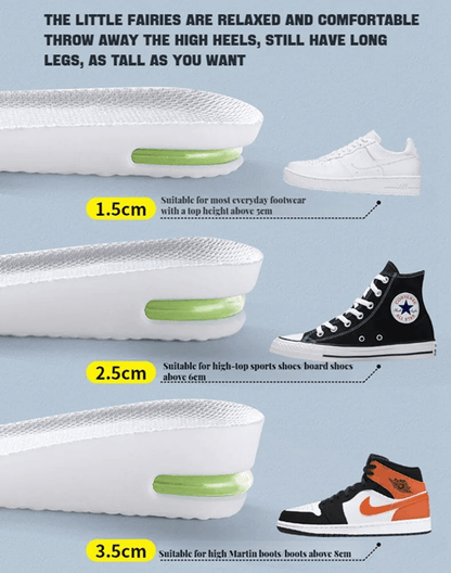 Height Boost Shock Absorbing Insoles  Plantar Fasciitis  Foot Comfort Shoe Lifts 1