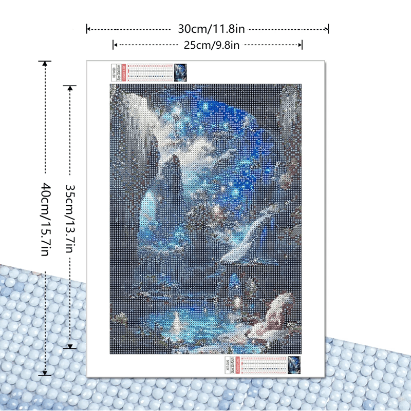 5D FullRound Landscape Diamond Painting Kit  Fantasy Mosaic Art 2