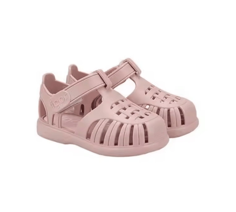 Classic Roman Kids Sandals  Solid Color Summer Beach Shoes For Boys And Girls 8