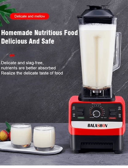 2000W Heavy Duty Commercial Blender Stationary Mixer Food Processor Ice Smoothies for Kitchen High Power Juicer Blender