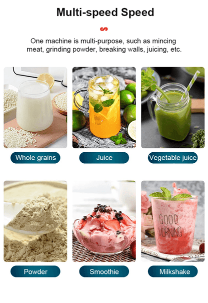 2000W Heavy Duty Commercial Blender Stationary Mixer Food Processor Ice Smoothies For Kitchen High  1