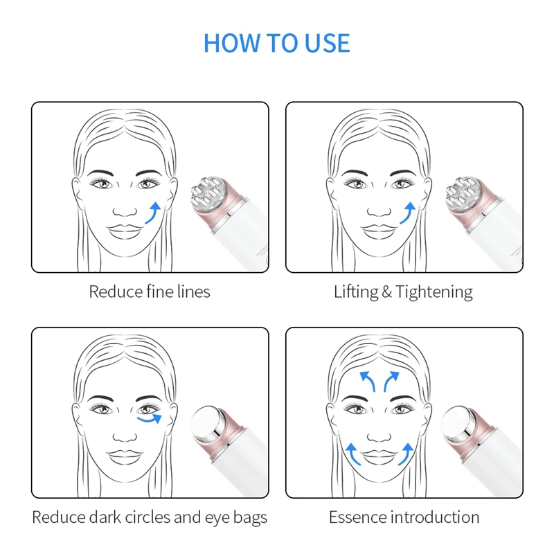 Multifunction LED Photon EMS Facial Massager Anti Wrinkle Spa Device 3