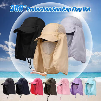 Fishing Hat with UV Protection and Neck Cover