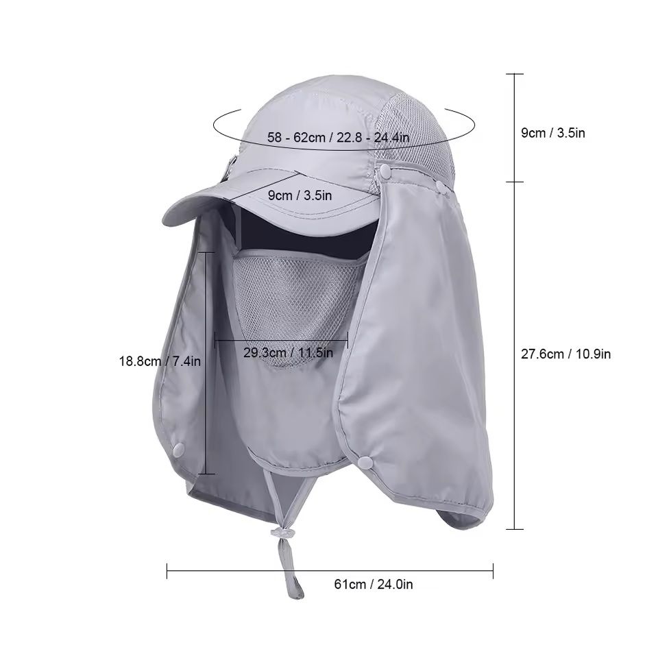 Fishing Hat With UV Protection And Neck Cover 2