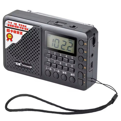 Full Band Portable Radio With Rechargeable Battery And USB TF Music Player 5