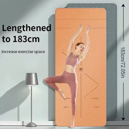 Eco Friendly Non Slip Yoga Mat With Carrying Strap For Home Fitness And Pilates 1