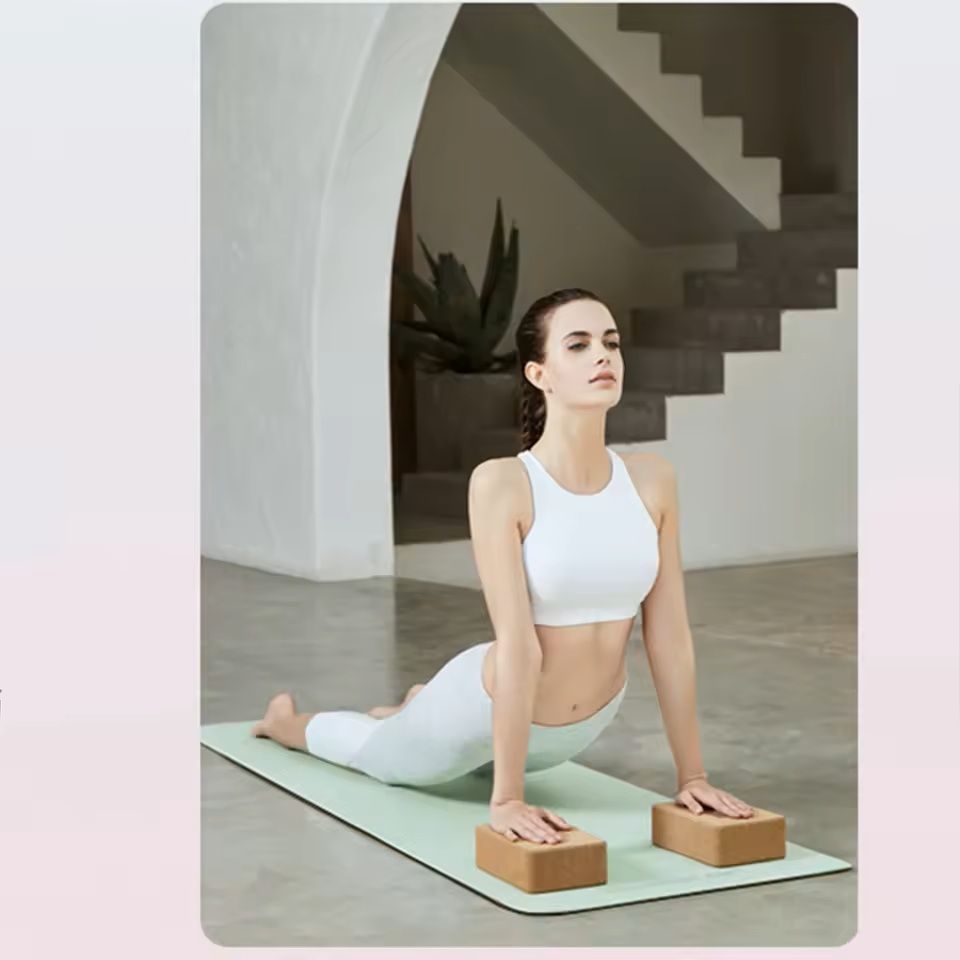 NonSlip TPE Yoga Mat With Body Alignment Guide 10