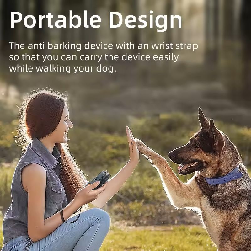 Ultrasonic Dog Repeller With LED Flashlight And AntiBark Alarm 4