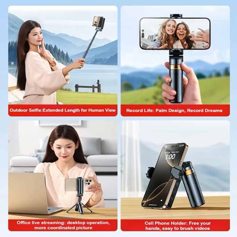 Mini Bluetooth Selfie Stick With Tripod And Remote Control 4