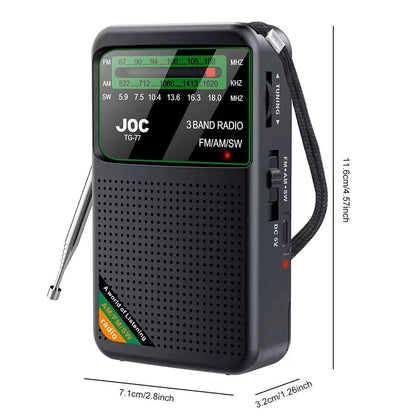 Rechargeable Pocket Radio With FM AM SW And HD Display 2