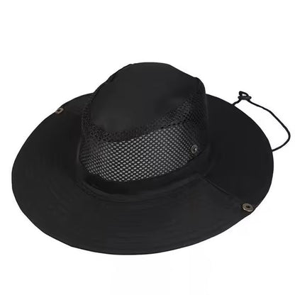 Breathable Outdoor Bucket Hat With Mesh For Sun Protection 10