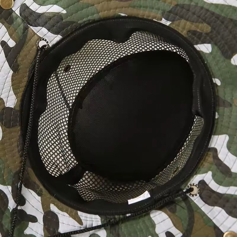 Breathable Outdoor Bucket Hat With Mesh For Sun Protection 5
