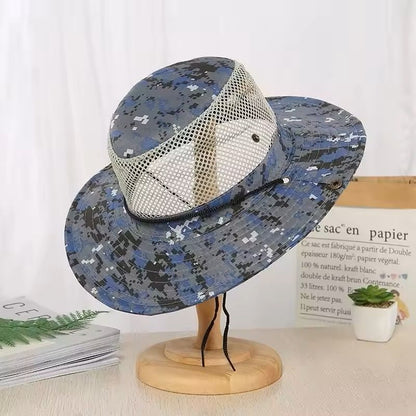 Breathable Outdoor Bucket Hat With Mesh For Sun Protection 7