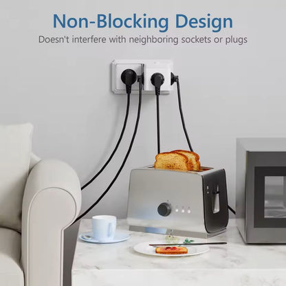 Cube Wall Socket Extender With USB And TypeC Charging 3