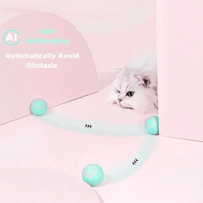 Rechargeable Smart Cat Ball  Interactive SelfMoving Toy For Indoor Play 1