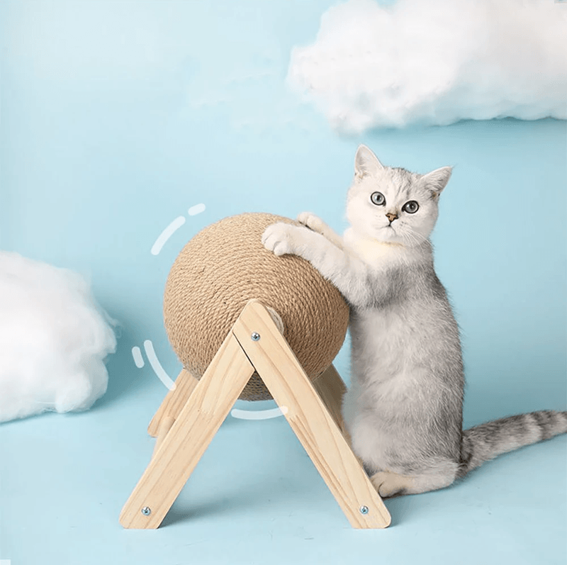 Sisal Cat Scratching Ball Toy For Healthy Paws And Indoor Play 1