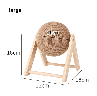 Sisal Cat Scratching Ball Toy For Healthy Paws And Indoor Play 3