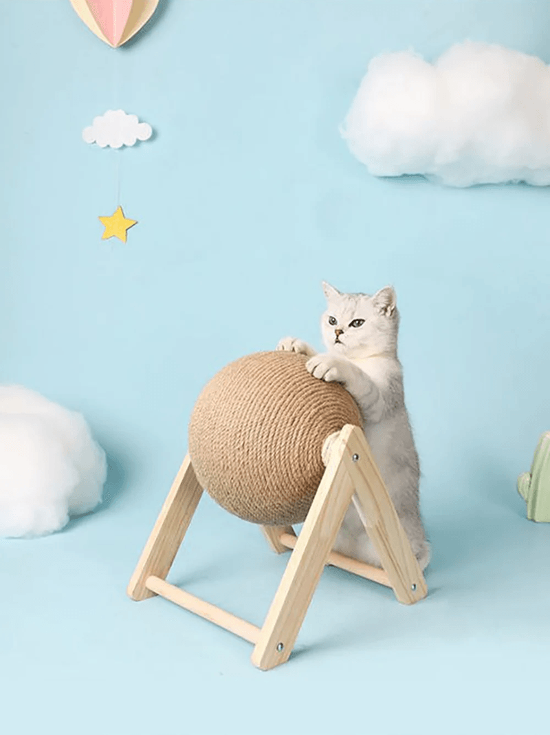 Sisal Cat Scratching Ball Toy For Healthy Paws And Indoor Play 4