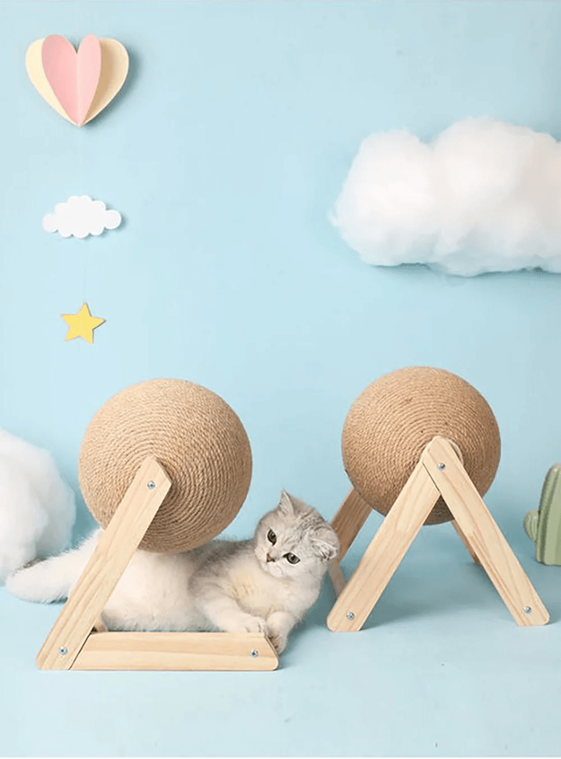 Sisal Cat Scratching Ball Toy For Healthy Paws And Indoor Play 5