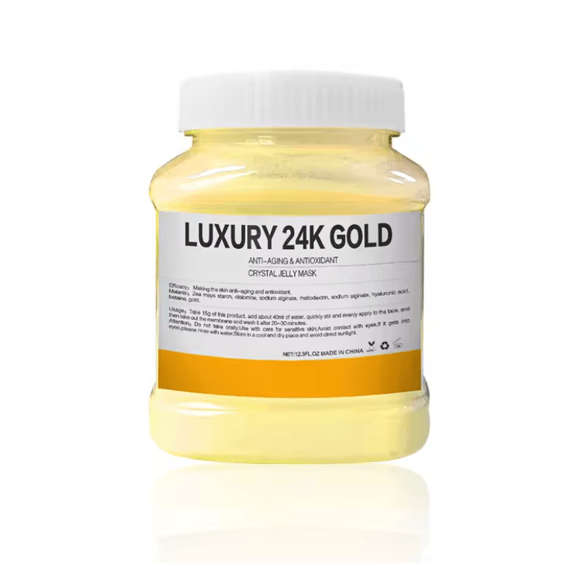 24K Gold Jelly Face Mask Powder With Rose For Deep Hydration And Glow 1