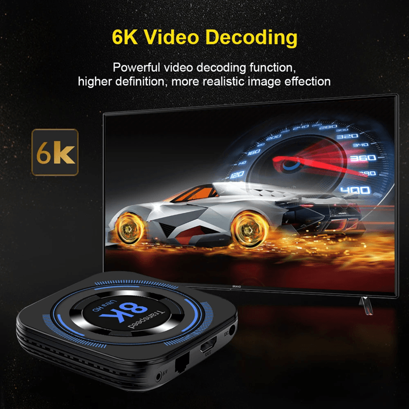 Transpeed Android TV Box With 8K Support And Dual WiFi Streaming 3