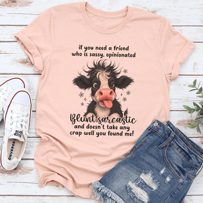 If You Need A Friend Who Is Sassy Tee