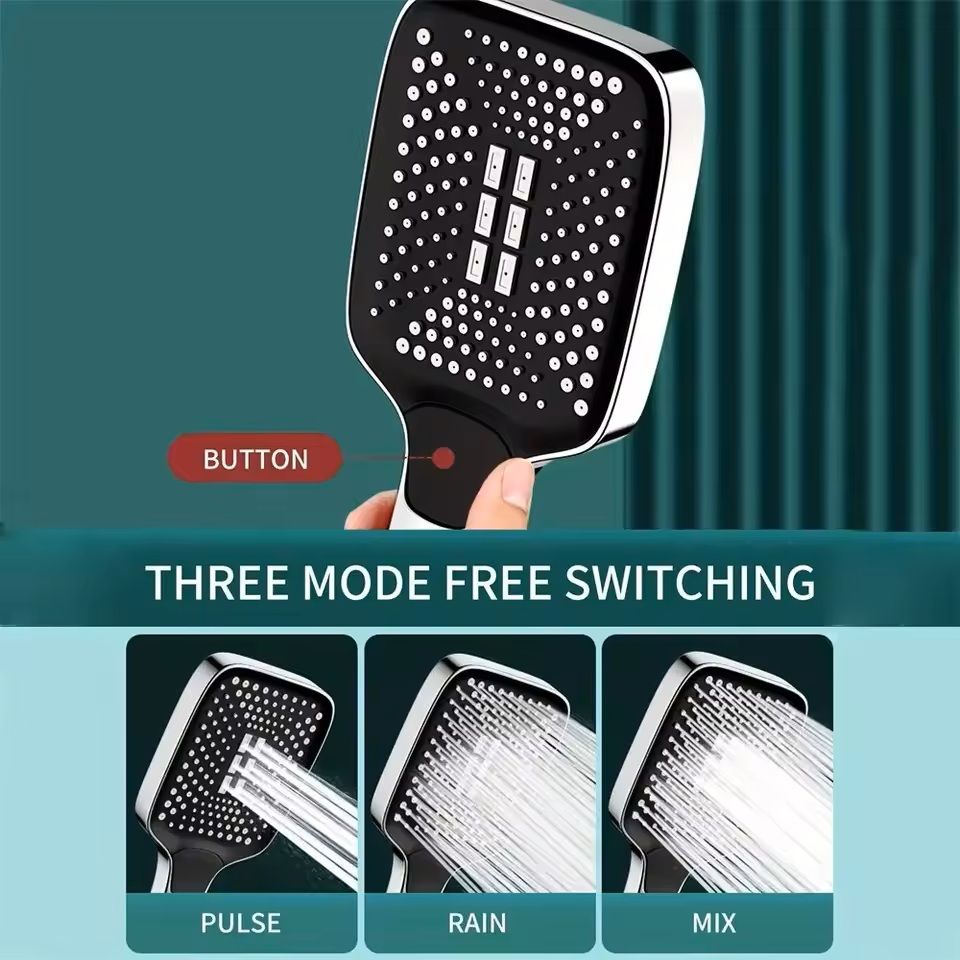 High Pressure 3Mode Adjustable Shower Head For Rainfall Experience 2