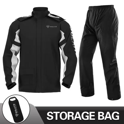 Motorcycle Rain Suit With Waterproof Jacket And Pants For Outdoor Riding 7