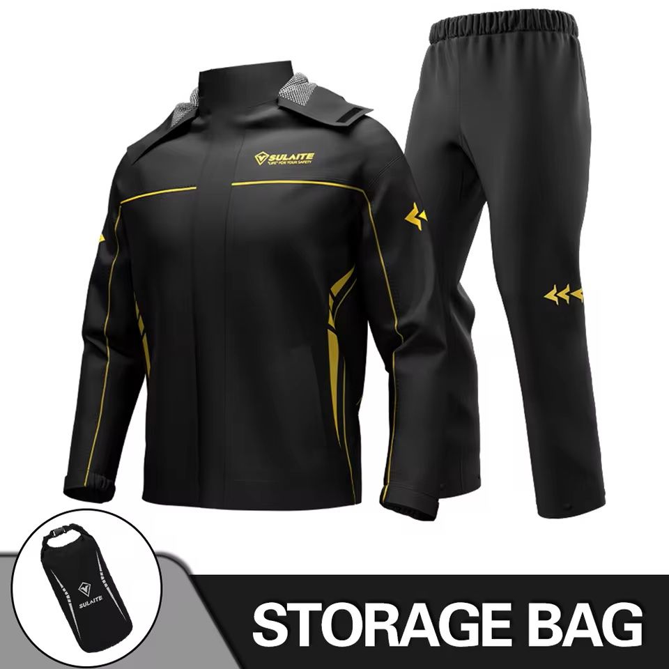 Motorcycle Rain Suit With Waterproof Jacket And Pants For Outdoor Riding 10