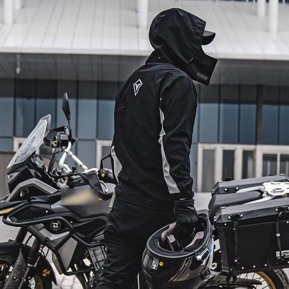 Motorcycle Rain Suit With Waterproof Jacket And Pants For Outdoor Riding 5