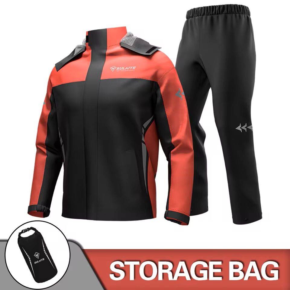 Motorcycle Rain Suit With Waterproof Jacket And Pants For Outdoor Riding 8