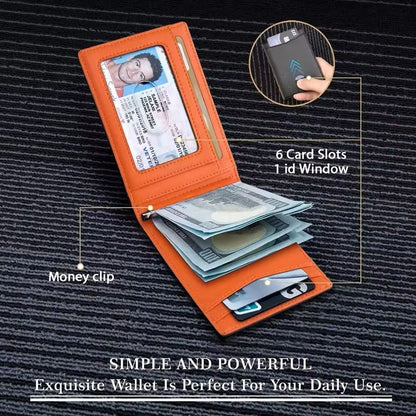 Slim RFIDBlocking Smart Wallet With Money Cli 2