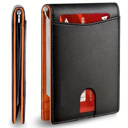 Slim RFIDBlocking Smart Wallet With Money Cli 8