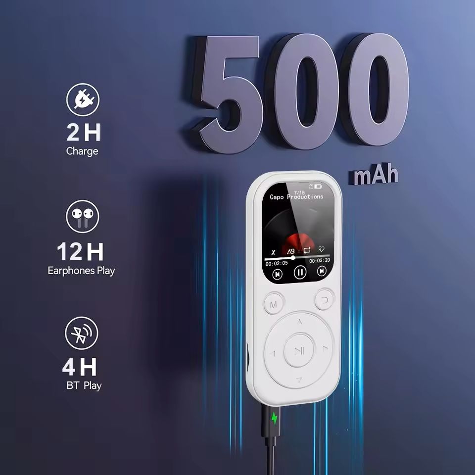 Slim Bluetooth MP3 Music Player With FM Radio And EBook Support 2